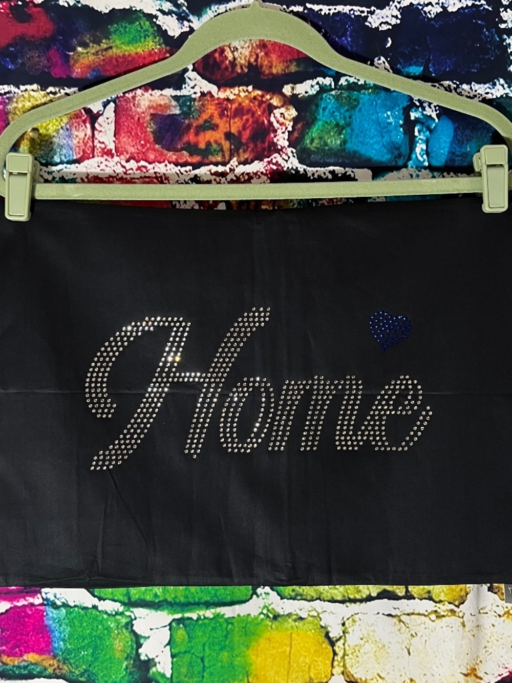 Home Heart Rhinestone Throw Pillow [34R] - Picture 3 of 6